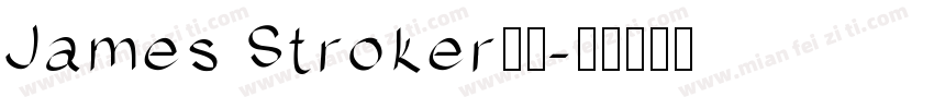 James Stroker字体字体转换